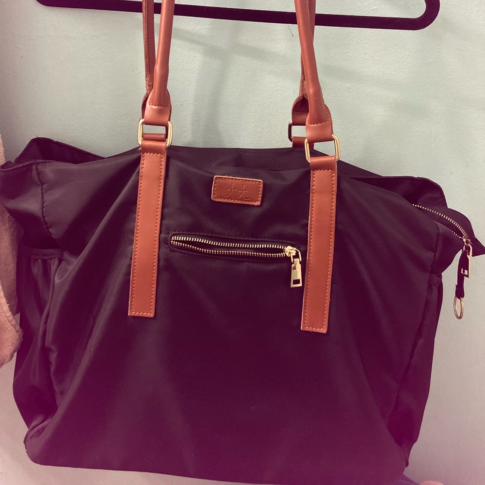 Black and brown Teacher Tote Tote Bag.